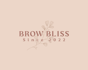 Aesthetic Eco Flower logo design