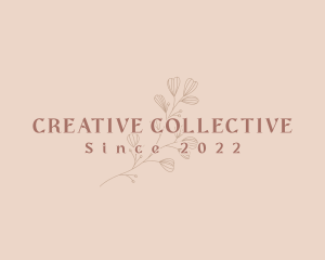 Aesthetic Eco Flower logo design