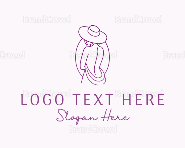 Sexy Woman Hat Logo