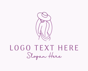 Sexy Woman Hat Logo