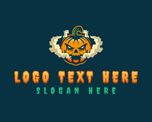 Vaping Spooky Pumpkin Logo