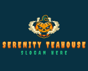 Vaping Spooky Pumpkin Logo