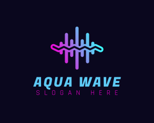 Audio Sound Wave logo design