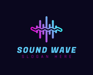 Audio Sound Wave logo design