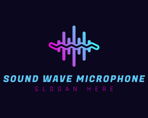 Audio Sound Wave logo design