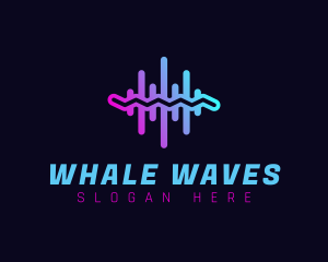 Audio Sound Wave logo design