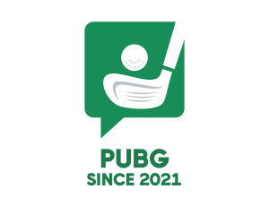 Community - Green Golf Chat logo design