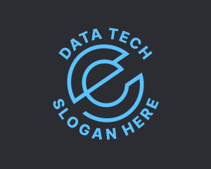 Data - Data Software Letter EC logo design