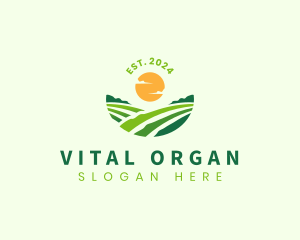 Organic Farm Agriculture logo design