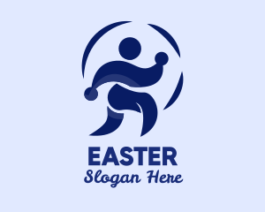 Marathon - Person Jogging Exercise logo design