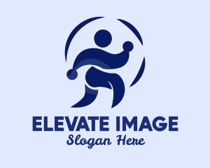 Person Jogging Exercise  logo design