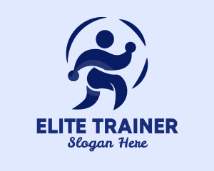 Person Jogging Exercise  logo design