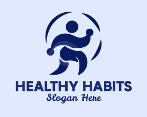 Person Jogging Exercise  logo design