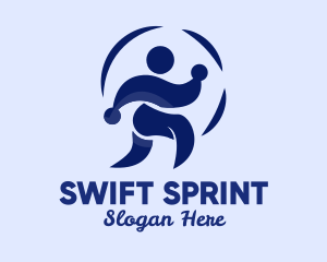 Person Jogging Exercise  logo design