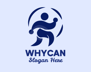 Weightloss - Person Jogging Exercise logo design