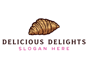 Bake Croissant Pastry logo design