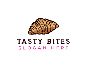 Delicious - Bake Croissant Pastry logo design