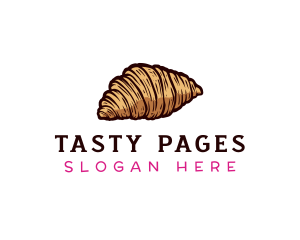 Bake Croissant Pastry logo design