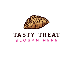 Yummy - Bake Croissant Pastry logo design