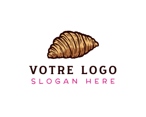 Croissant - Bake Croissant Pastry logo design