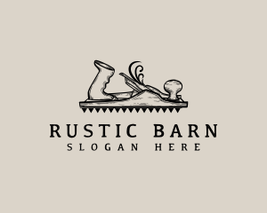 Rustic Carpentry Planer logo design