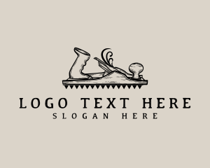 Construction - Rustic Carpentry Planer logo design