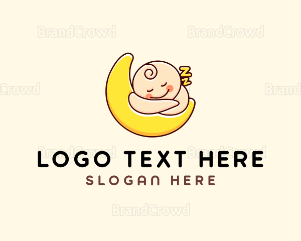 Sleeping Baby Moon Logo