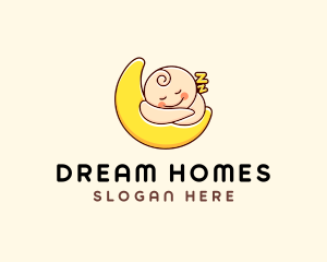 Sleeping Baby Moon  Logo