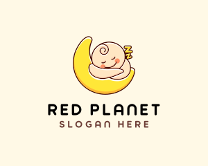 Sleeping Baby Moon  logo design