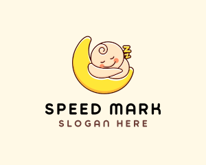 Sleeping Baby Moon  logo design