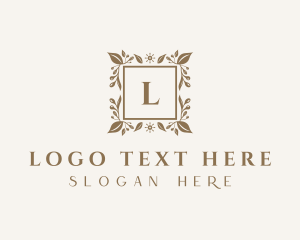 Influencers - Floral Natural Beauty logo design
