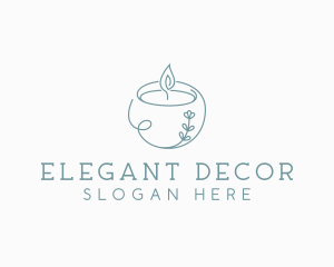 Decor - Spa Candle Decor logo design