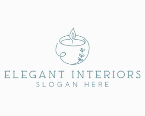 Spa Candle Decor logo design