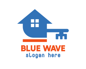 Blue Key House logo design