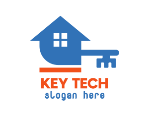 Blue Key House logo design