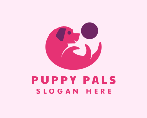 Puppy Dog Ball logo design