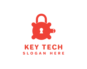 Secure Turtle Lock logo design