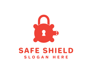 Secure Turtle Lock logo design