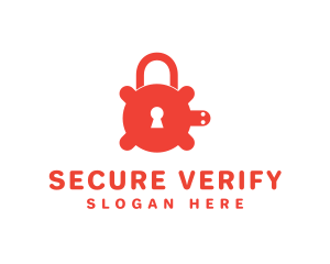 Secure Turtle Lock logo design