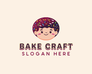 Donut Sprinkle Boy logo design