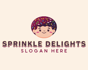 Donut Sprinkle Boy logo design