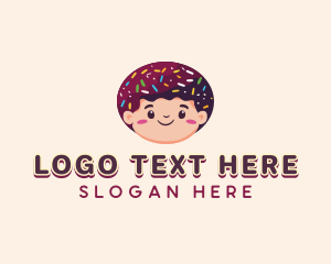 Chocolate - Donut Sprinkle Boy logo design