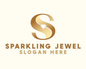 Luxury Diamond Letter S  logo design