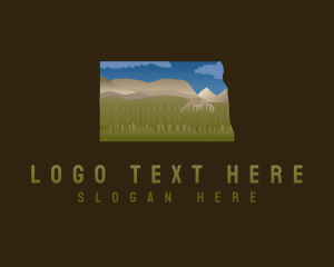 Map - North Dakota Mountain Field logo design