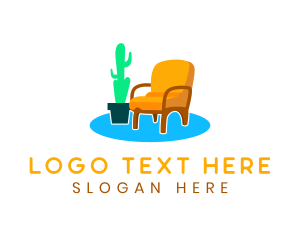 Sofa - Furniture Seat Decoration logo design