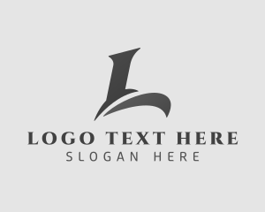 Black And White - Creative Startup Letter L logo design