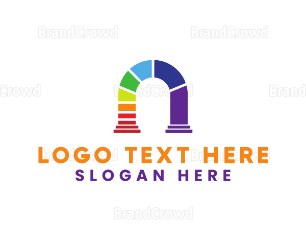 Rainbow LGBT Archway Logo