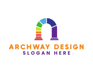 Archway - Rainbow LGBT Archway logo design