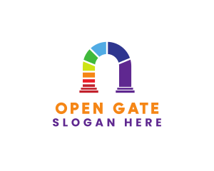 Gateway - Rainbow LGBT Archway logo design