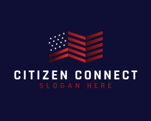 Citizenship - United States America Flag logo design